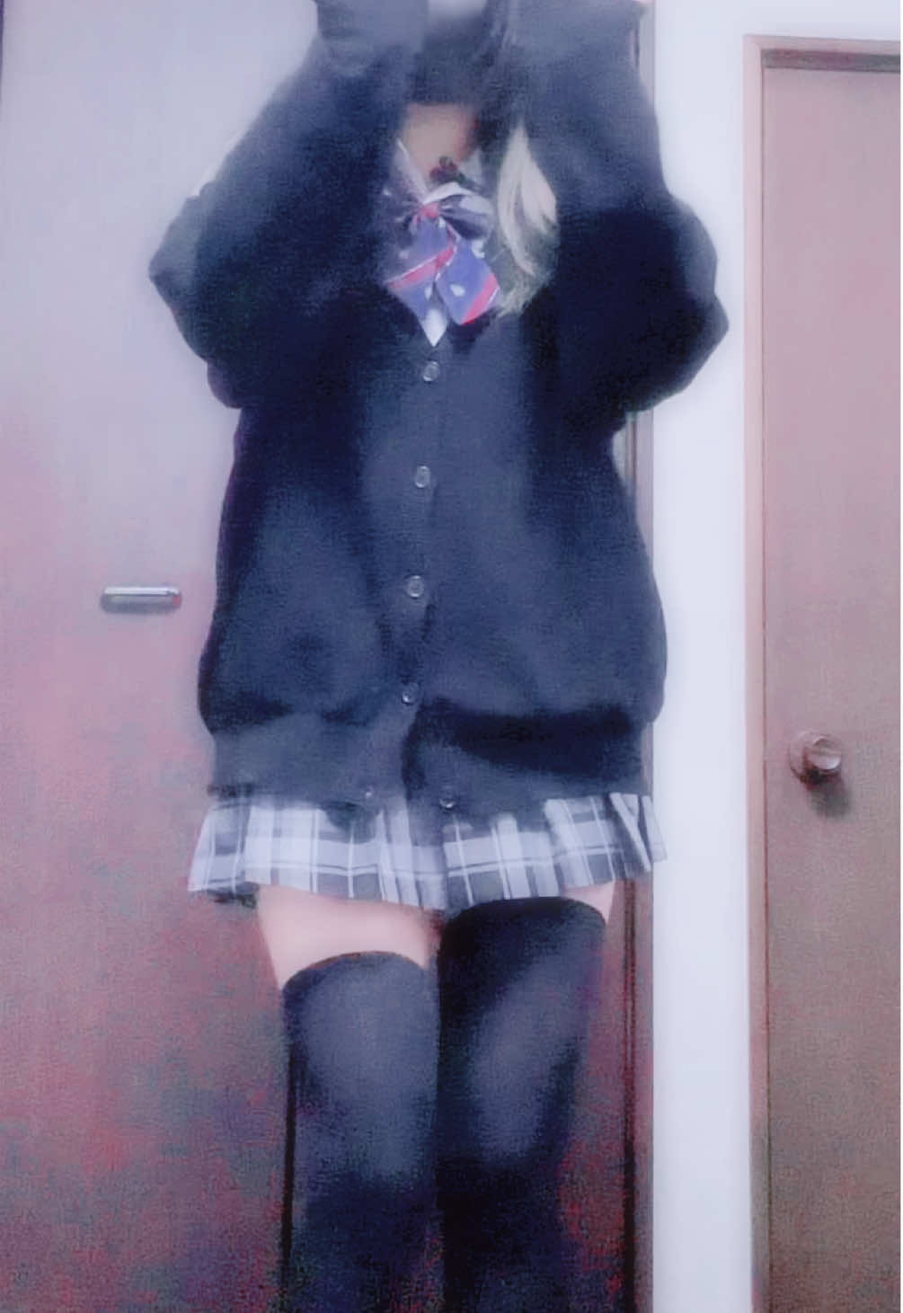 一気撮りしたぜ☆ 制服×ニーハイ#05 #一重女子 ⁡