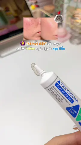 Còn có 3 tháng là Tết gòi mấy bồ ơi, ai mà còn mụn thâm thì dùng em gel mụn Trioderma này đi, được Cô Học chăm da khen lắm #unboxwithvie #trioderma #gelmun #damun #skincare 
