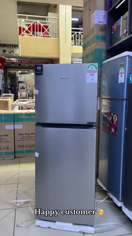 Hisense 205litres no frost 3star with inverter double door refrigerator #fyp #hisense #nofrost #offer #happycustomer 