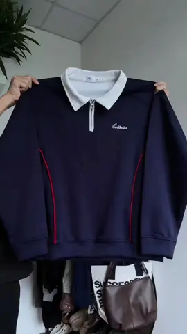 Áo sweater polo nỉ 2 da dày #aosweater #macdepmoingay #phoidoxinh #xuhuong #fypツ 