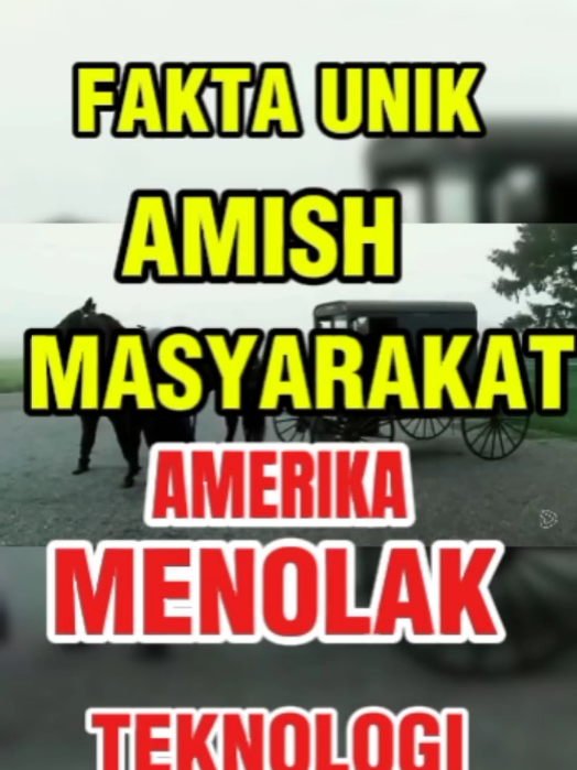 Fakta Unik Amish Warga Amerika yang menolak Teknologi #Faktaunikdunia #Faktaunikamish #Tanpainternet