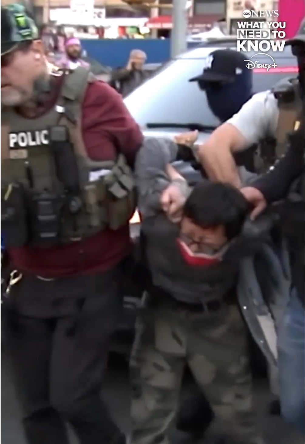 A U.S. Marshal and a migrant were injured during an immigration enforcement operation in Los Angeles and dozens of federal agents carried out a joint ICE raid on NYC's Canal Street as the Trump administration continues its immigration crackdown.   What You Need to Know is streaming exclusively on @Disney+. #news #politics #immigration #losangeles #nyc  