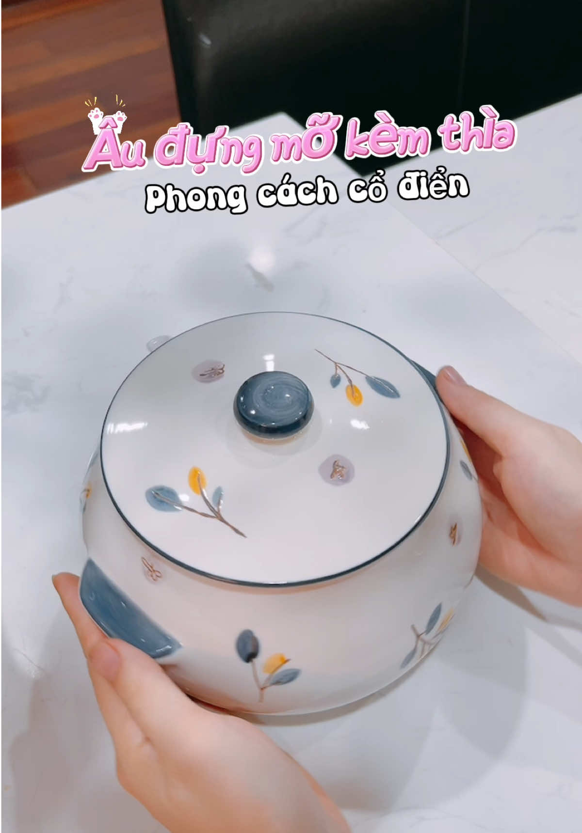 Âu đựng mỡ kèm thìa siêu tiện, có nhiều hoạt tiết sang xịn! #audungmo #audungmolon #ausudungmo #meohamchoi999 #review 