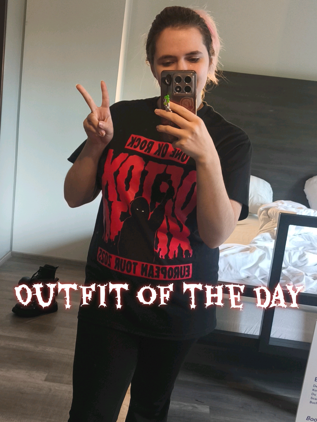 Outfit of the Day 💕💕 Yesterday the Concert was so good ❤❤  I hope One Ok Rock will Comeback to Germany #oneokrock #ワンオクロック #jrock #detoxworldtour2025 