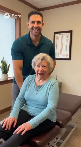 chiropractor for the win 🏆 #soraai #chiropractor #neckpain #ai #meme 