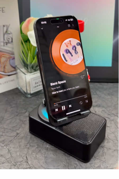 ⏰📲This 5-in-1 Bluetooth speaker + phone stand is loud, clear, folds up, and makes a great gift too. Grab one for the deal ends. #fyp #bluetooth #bluetoothspeaker #speaker #tiktokmademebuyit 