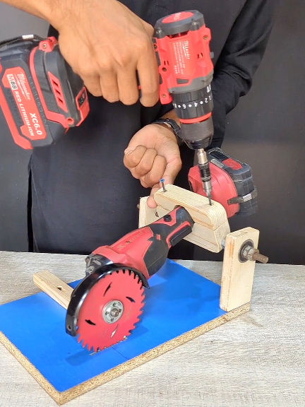 How To Make Small Degree Cutter From Angel Grinder 👌 #tipsandtricks #woodworking #DIY #tiktokusa #viral 