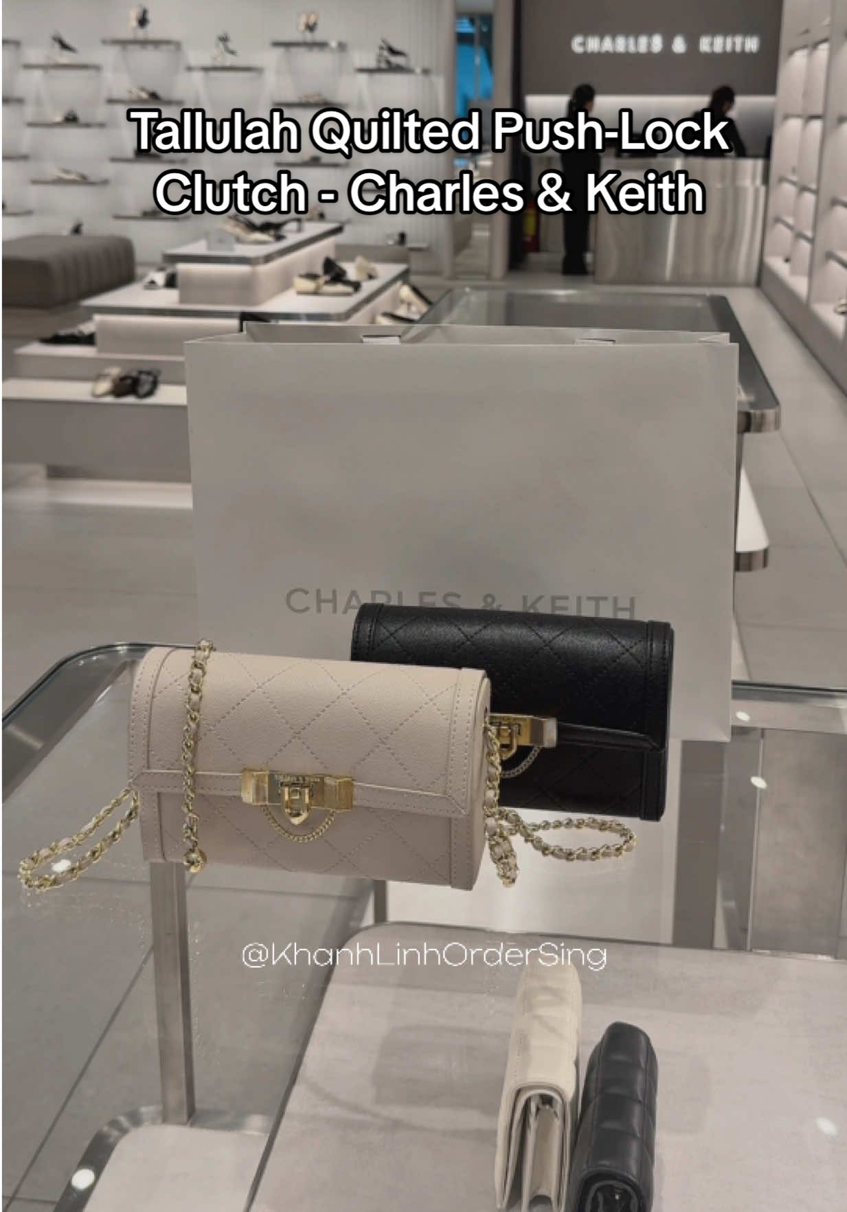Unbox Túi cầm tay Charles & Keith - Lên video liền vì độ HOT của ẻm không hề hạ nhiệt 💥💥💥 #charlesandkeith #khanhlinhcnk #khanhlinhcnkordersing #ordersing #khanhlinhcnkordersingauth 