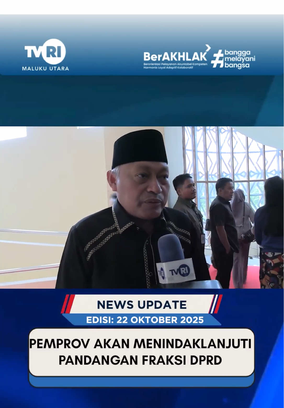 Dewan Perwakilan Rakyat Daerah DPRD Provinsi Maluku Utara, menggelar Rapat Paripurna dengan agenda penyampaian pandangan umum dari fraksi-fraksi terhadap rancangan peraturan daerah tentang Anggaran Pendapatan dan Belanja Daerah APBD tahun anggaran 2026 #tvrimalukuutara #mediapemersatubangsa #newsupdate #malukuutara #malukuutarahariini 