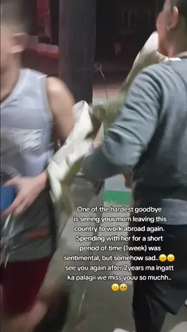 The hardest part of being a child of an OFW parents is saying goodbye to your OFW mom after spending a short period of time together and you have to wait for 2years again and again to see each other again..☹️🥹 ingat ka always mama koo mamimiss ka naminn see you after 2years again☹️🥹 #OFW #missyouma☹️ #fypシ゚viral🖤tiktok #fyi 