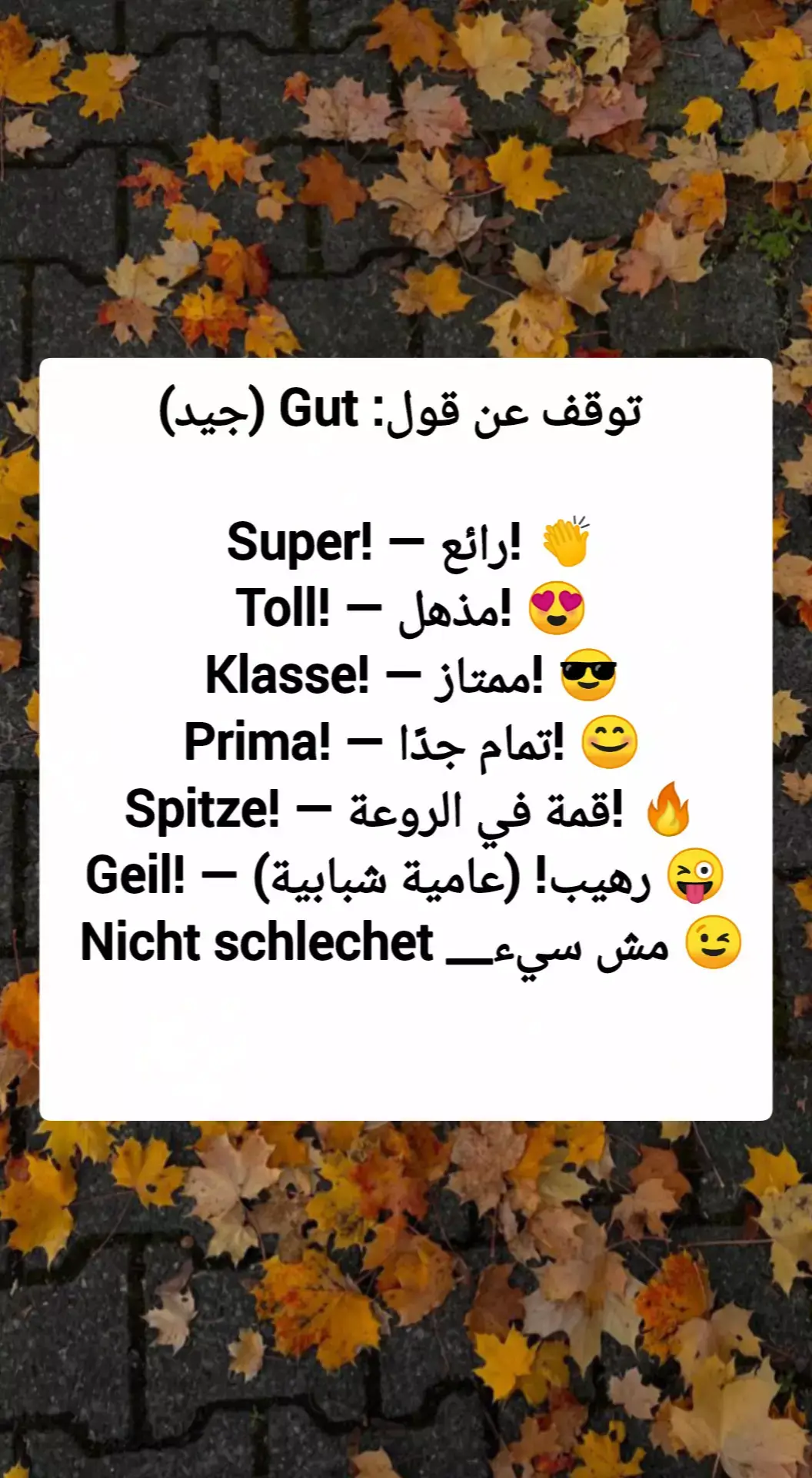 #تعلم_الالمانية #اللغة_الالمانية #Deutschlernen #DeutschTipps #كلمات_المانية