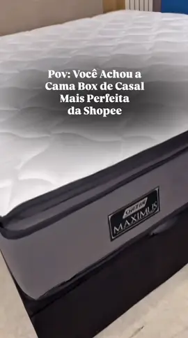 🛏️ Durma com o máximo conforto! Garanta a Cama Box Casal Gazin Maximus e tenha noites de descanso perfeitas todos os dias 🛒 #shopee #comprasnashopee #comprasonline #cama #camabox 