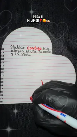 Hablar contigo me alegra a vida❤️🧸✍️🏻  #miamor   #teamo   #chayanne  #frases  #parati 