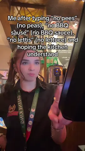 Disclaimer: all staff check to ensure the chefs understand any spelling mistakes made. #hospitality #greeneking #fyp #waitress #foruyou 