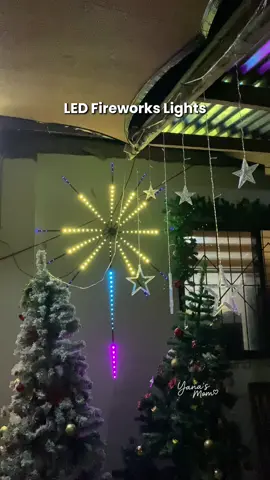 ang ganda 😍 #ledfireworkslight #fireworkslight #christmaslights 