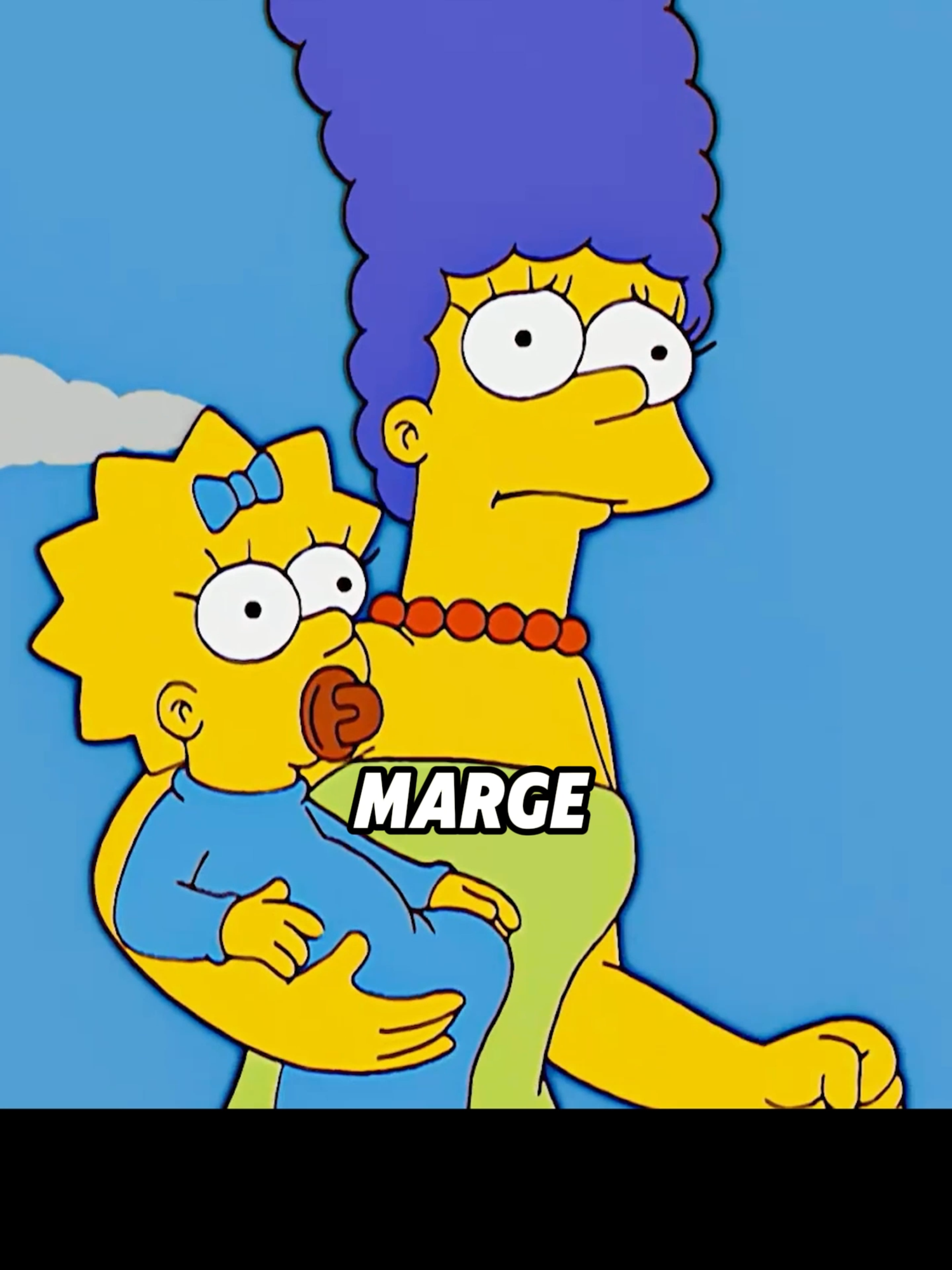 Marge sprinted home while carrying Maggie.#fyp #fypシ #foryou #thesimpsons #cartoon