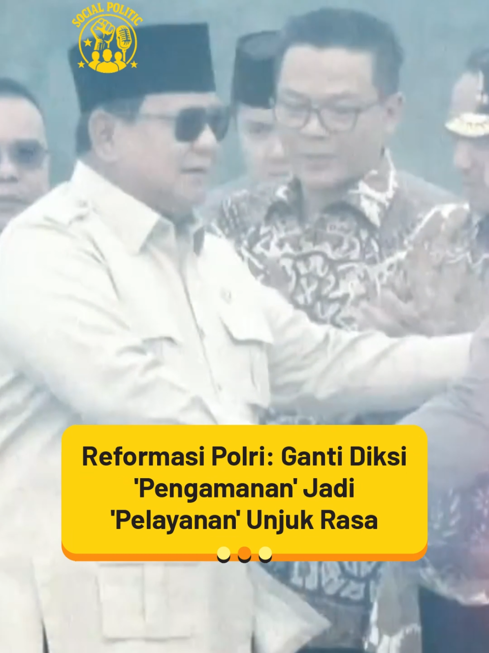 Polri ubah diksi ‘Pengamanan’ jadi ‘Pelayanan’!  Kini unjuk rasa dilayani, bukan diawasi. Dari apel buruh hingga kolaborasi dengan ojek online, Polri hadir untuk melindungi hak warga dan menjaga ketertiban, aman dan tanpa provokator. Reformasi nyata di lapangan! #ReformasiPolri #PelayananPolri #SospolIndo #AksiDamai #PolriBersamaRakyat 