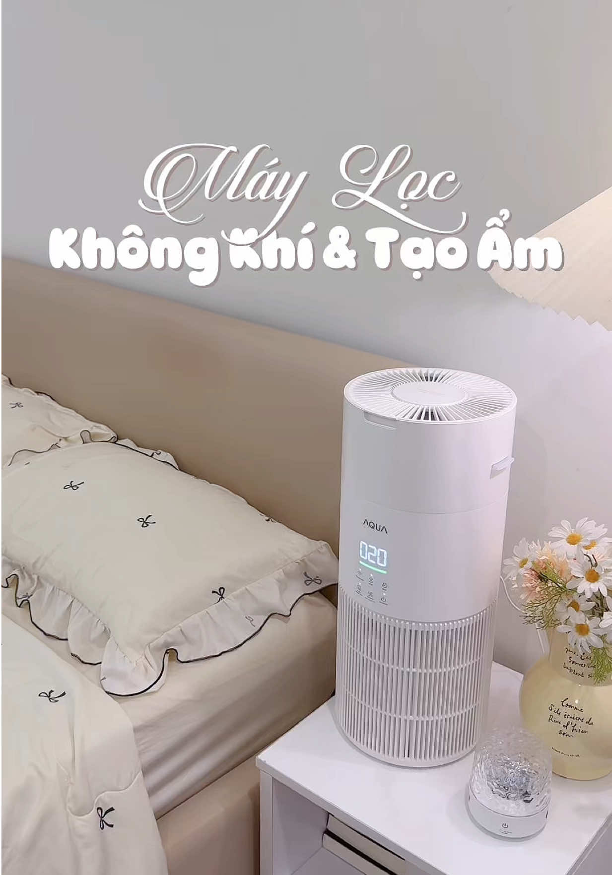 Cố gắng mỗi phòng 1 máy cho yên tâm sức khoẻ nè ☺️ #areumdecor #homedecor #decor #maylockhongkhi #aqua 