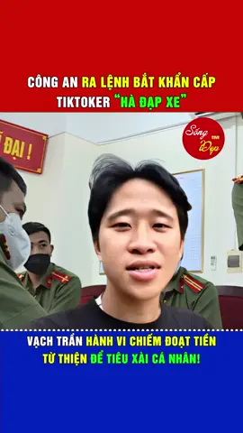 Công an ra lệnh bắt khẩn cấp Tiktoker “Hà đạp xe” – Vạch trần hành vi chiếm đoạt tiền từ thiện để tiêu xài cá nhân! ##tintuc ##chinhtri ##thoisu 