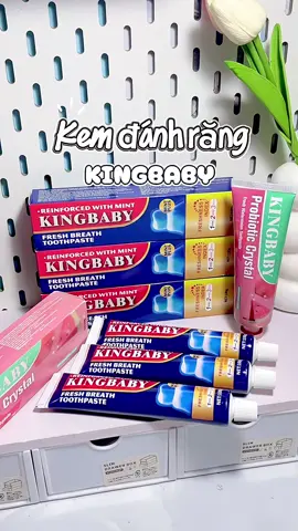 Kem Đánh Răng KINGBABY Bạc Hà mix hoa đào + hoa anh đào #kemdanhrang #kingbaby #kemdanhrangkingbaby #chamsocrangmieng #chamsocrang #chamsocrangmiengtainha #skincarerangmieng #xuhuong #xuhuongtiktok #unboxing 
