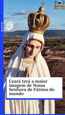Uma imagem de 54 metros de altura de Nossa Senhora de Fátima está nos últimos detalhes de sua construção, e tem data para ser inaugurada em Crato, interior do Ceará. A nova obra é considerada, segundo a administração, o maior monumento dedicado à santa no mundo. A Prefeitura de Crato fará um evento de inauguração no dia 13 de novembro com participações especiais, como da Irmã Kelly Patrícia e do Padre Fábio de Melo. 🔗 Veja as notícias do Portal iG e acesse o Canal do Whatsapp no Link da Bio 📲 📹 Reprodução / @baladain #PortaliG #NossaSenhoradeFátima #Ceará #Crato