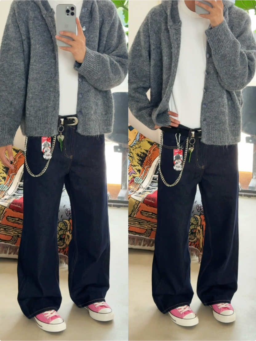 cara ngepas celana ini gimana ya? #FABTT #baggyjeans #outfit #celanajeans #outfitideas 