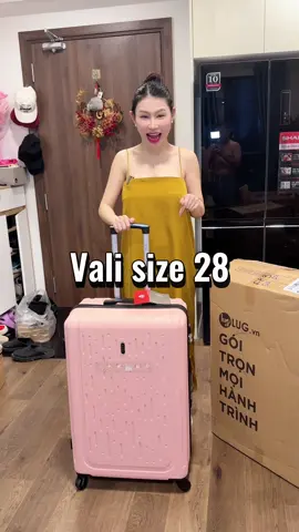 Vali size 28 đi du lịch 7-10 ngày vô tư nha. Giá Đang xã kho nè  #valilug #valisize28 