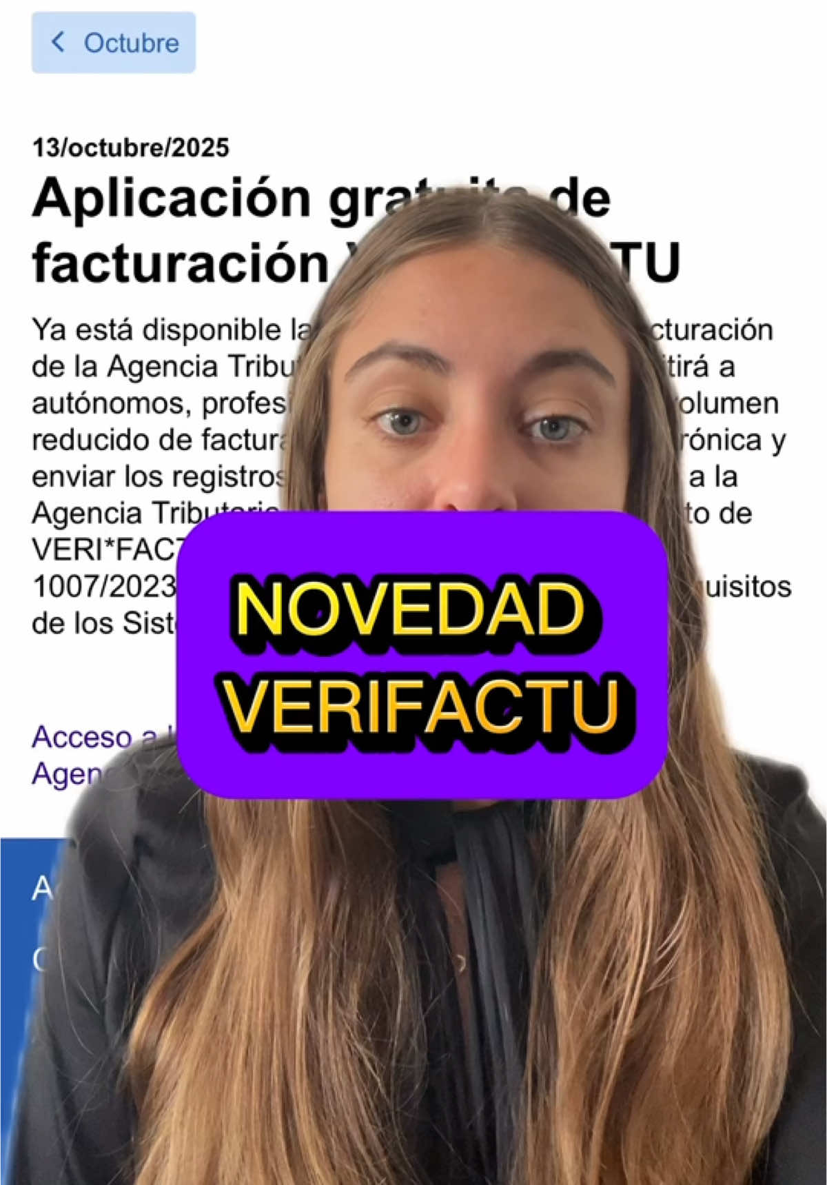 Ya está disponible la aplicación gratuita de la agencia tributaria para hacer facturas electrónicas adaptadas a verifactu ⚠️ #verifactu #facturas #autonomo #empresa #españa #hacienda 