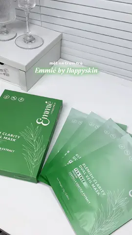 Hộp 5 miếng mặt nạ tràm trà Emmié By Happyskin #xuhuong #videoviral #skincare #mask #emmiebyhappyskin 