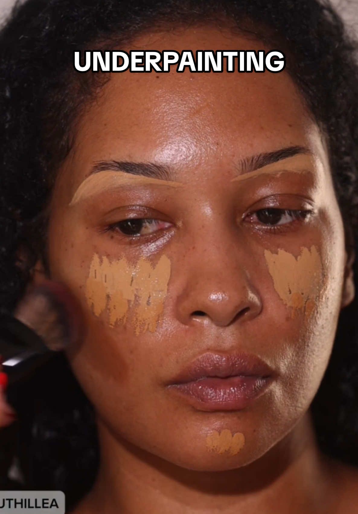 Ignore him. These questions are never just a question. Anyways, here’s my under painting tutorial using products made for BROWN skin. Cause idk wtf these girls are making these days. #ruthillea #underpainting #foundationroutine #grwm @DanessaMyricksBeauty @ONE SIZE BEAUTY 