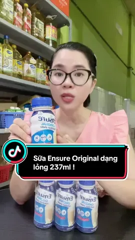 Thùng 24 chai sữa Ensure Original dạng lỏng 237ml #bachhoathuytrang #xuhuongtiktok #2025 #ensure #ensuregold 