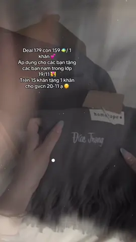 ÁP DỤNG TỪ 22/10 -5/11. Sau đó sốp hong có khuyến mãi nữa nha bà con 🥺 Lưu ý là áp dụng cho đơn từ 10 khăn ạ 👩‍❤️‍👨 #khanquangco #khantheuten #qua19thang11 