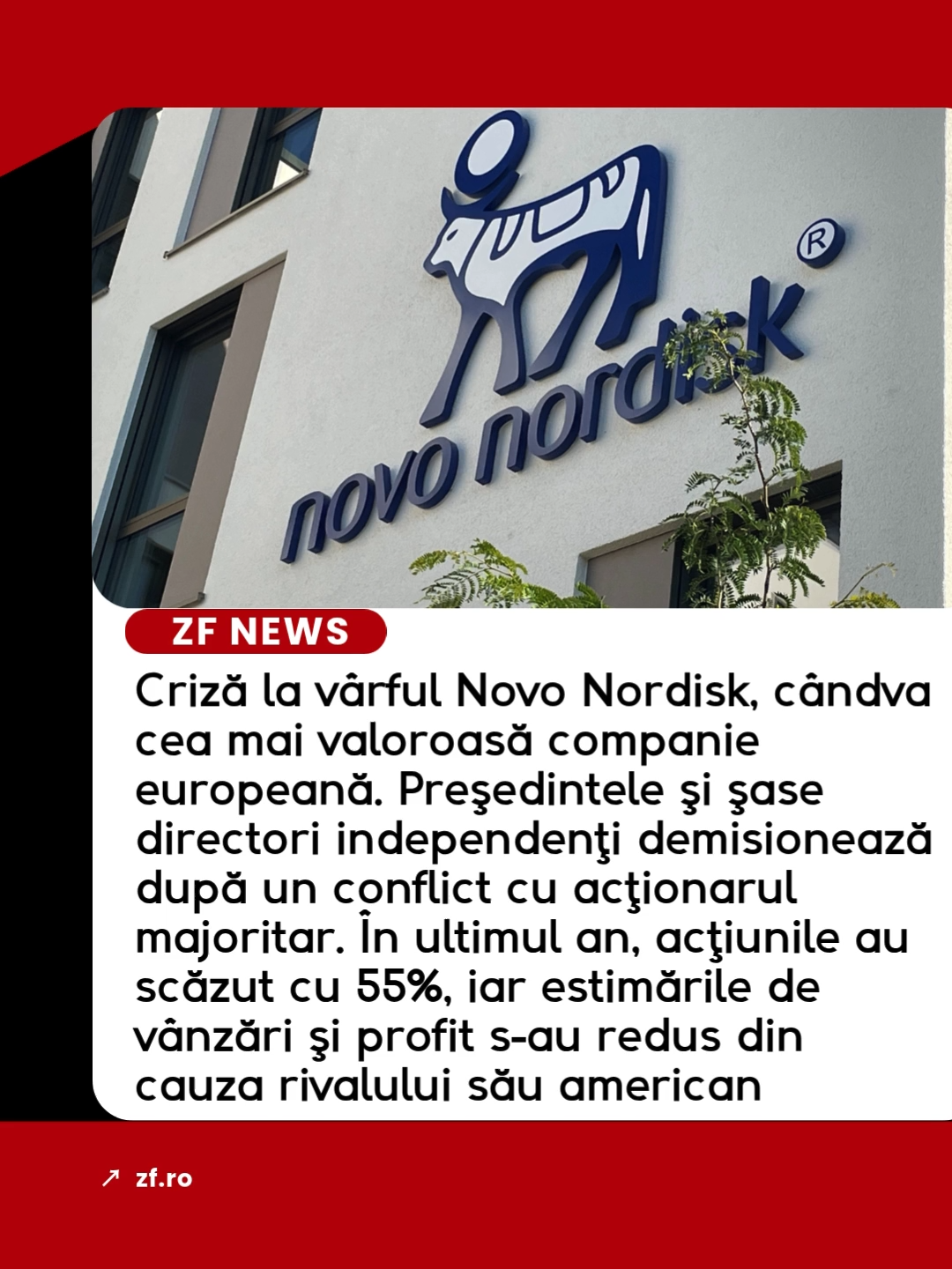 Novo Nordisk, gigantul danez cunoscut pentru medicamentele împotriva obezităţii şi diabetului, trece printr-o schimbare majoră de guvernanţă după ce preşedintele Helge Lund şi alţi şase directori independenţi ai companiei au anunţat că se retrag, în urma unui conflict cu acţionarul majoritar - Fundaţia Novo Nordisk, scrie Financial Times.