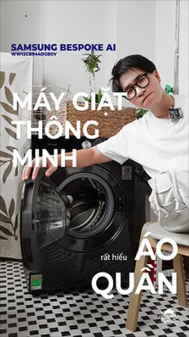 Máy giặt hiểu áo quần. #novagr #qmaireview #maygiatSamsung #BespokeAI #WW12CB944DGBSV 