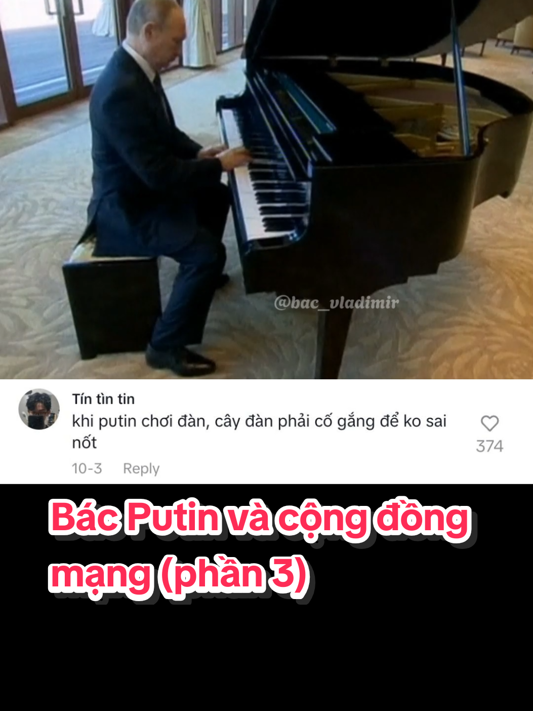 Bác Putin và cộng đồng mạng (phần 3)  #bacvladimir #vladimirputin #fyp #foryoupage #putin 
