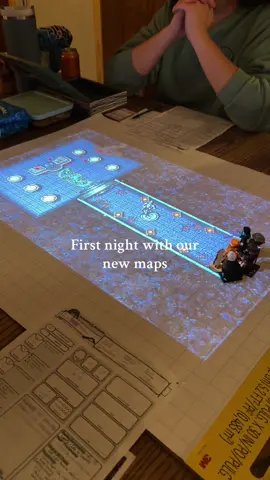 Projected maps was a game changer!  #dnd #ttrpg #dungeonsanddragons #rikkikay 