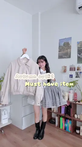 Gió mùa thực sự đến rùi #koreastyle #1m48cm #autumnoutfits #OOTD 