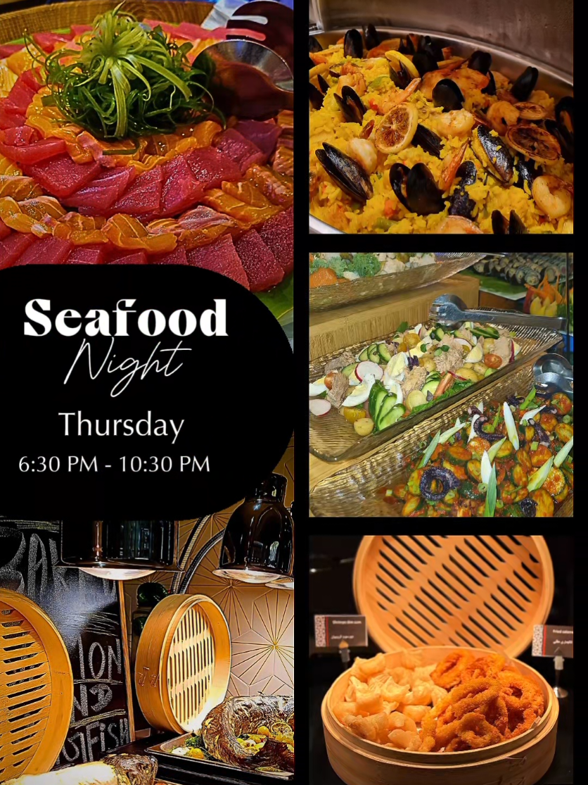 Get ready, Doha foodies! 🤩 Dive into the ultimate seafood experience at Salvia's Seafood Night Buffet! 🦞🦀 Feast on an affordable and massive spread featuring: Fresh Lobster and Crabs  Succulent Mussels, Shrimps, and Squids A great selection of Fishes Live stations with Sushi & Sashimi and savory Dimsum Authentic Seafood Paella It's a seafood lover's dream without breaking the bank! 🍤🍣 📍 Salvia Restaurant (Riviera Rayhaan by Rotana) 🗓️ Every Thursday ⏰ 6:30 PM - 10:30 PM 💰 QAR 220 per person (Check for BOGO offers like My Book/Urban Point!) Tag your seafood buddy! 👇 استعدوا يا عشاق الطعام في الدوحة! 🤩 انغمسوا في تجربة المأكولات البحرية المطلقة مع بوفيه ليلة المأكولات البحرية في مطعم سالفيا! 🦞🦀 استمتعوا بوجبة ضخمة ومُناسبة التكلفة تشمل: الكركند (الروبيان) الطازج والسرطان (الكابوريا) بلح البحر (المحار)، الجمبري (الروبيان)، والحبار (الكاليماري) الشهي تشكيلة رائعة من الأسماك محطات تحضير مباشر للـ السوشي والساشيمي و الديم سوم اللذيذ طبق بايلا المأكولات البحرية الإسباني الأصيل إنه حلم كل محب للمأكولات البحرية دون إفراغ الجيوب! 🍤🍣 📍 مطعم سالفيا (فندق ومنتجع ريفيرا ريحان من روتانا) 🗓️ كل يوم خميس ⏰ من 6:30 مساءً حتى 10:30 مساءً 💰 220 ريال قطري للشخص الواحد (تحقق من عروض اشترِ واحد واحصل على الثاني مجاناً مثل My Book / Urban Point!) من ستدعوه لمشاركتك هذه الوليمة البحرية؟ 👇 #DohaFoodies #SeafoodNight #SalviaDoha #BuffetGoals #AffordableLuxury     @Urbanpointqatar 