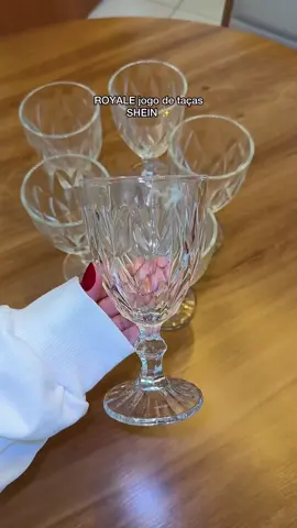ROYALE jogo de taças SHEIN! ✨ ID: 40099051 #explorepage #explorar #enxovaldecasanova #fy 