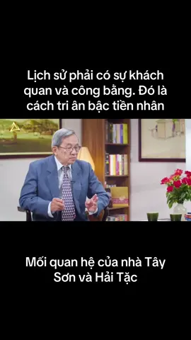 Lịch sử luôn phải khách quan và công bằng , để đời sau kg hỗn láo vs các bậc tiền nhân ! 