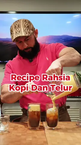 Recipe rahsia CeWe! Kopi dan telur. #baristalife #coffee #Recipe #americano #icedcoffee 