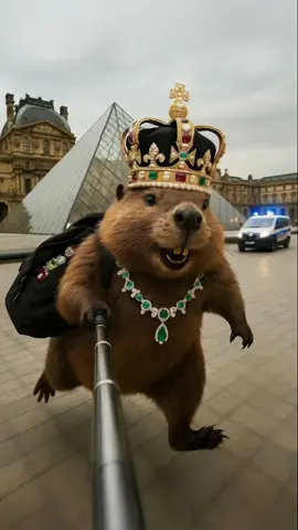 Alli plötzlich mega nervös 👑🚓 #murmeltier #meme #louvre #heist #schweiz 