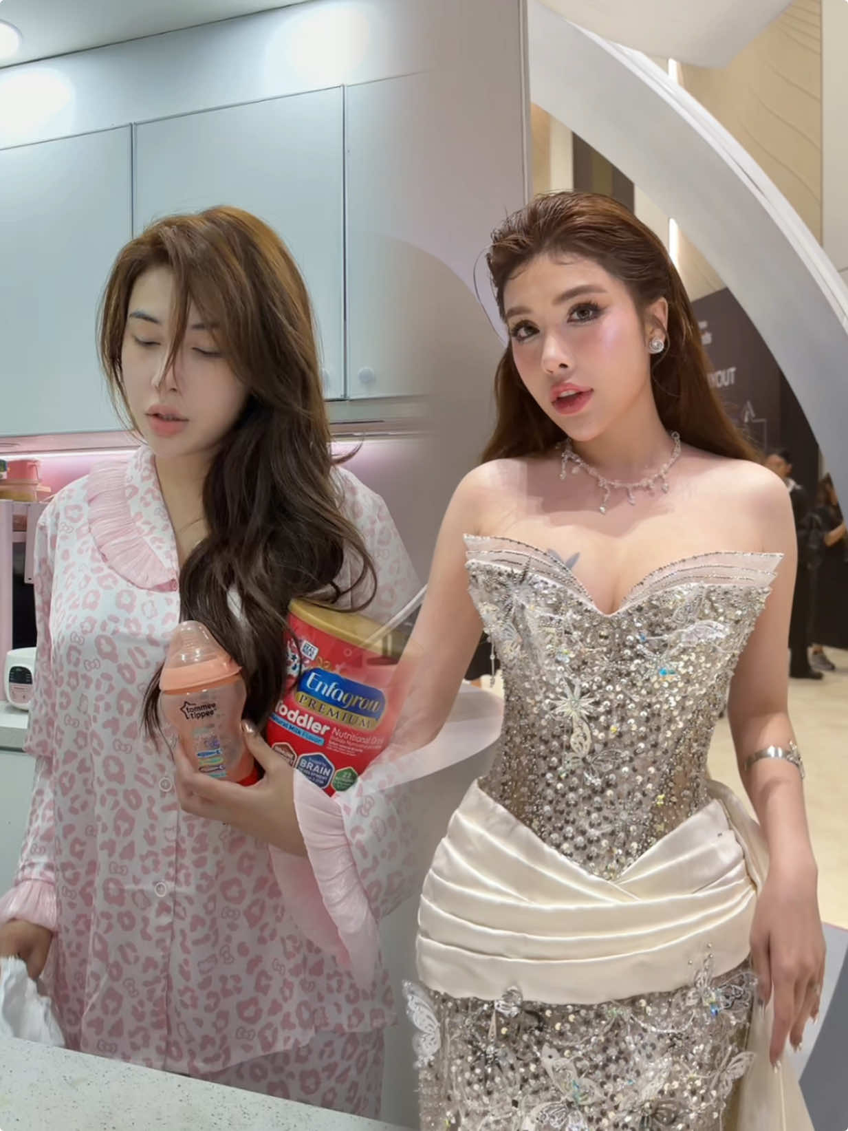 Pinky và nhân cách lúc này lúc kia của cô ấy. ❤️ Váy xinh @MARIE BRIDAL 💕 #TikTokAwards2025 #Pinky