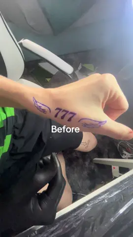 Second time tattooing my self #tattoo #tattooartist #selftattoo #777 