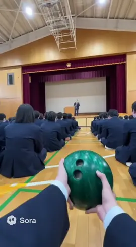 校長の話が退屈だったので、ボウリングしてみた🎳 #おすすめ  #fyp  #ai 