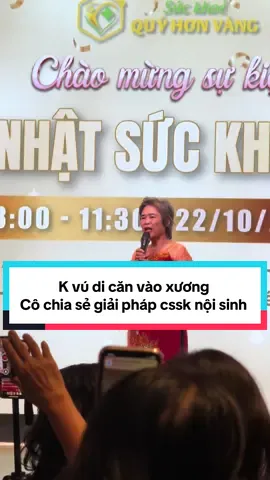 K vú di căn vào xương, cô may mắn chọn giải pháp cssk nội sinh #ungthu#suckhoevang #protadim #immucan #suckhoechomoinguoi @
