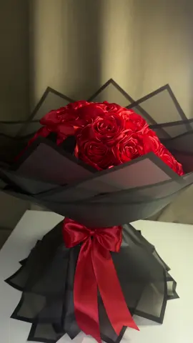 بوكيه ورد مصنوع من شريط الساتان 🌺 بضل عندك مدى الحياة 🌺#🌺 #أزهاري #fyp #fup 