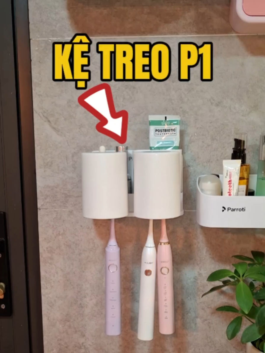 Kệ treo bàn chải đánh răng #ketreotuong #kedungbanchaidanhrangkemcoc #parroti #thomtranreview 