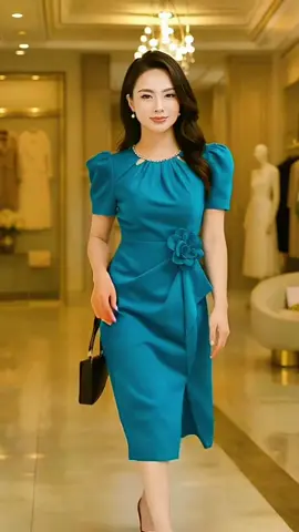 Váy Đầm Dự Tiệc Trung Niên #váythiếtkế #váydutiec #đầmthietkecaocap #xuhuongtiktok 