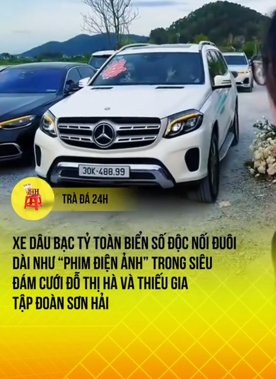 Xe dâu bạc tỷ nối đuôi dài như “phim điện ảnh” trong siêu đám cưới Đỗ Thị Hà #tiktoknews #tiktokviral #xuhuong #viral #dothiha 
